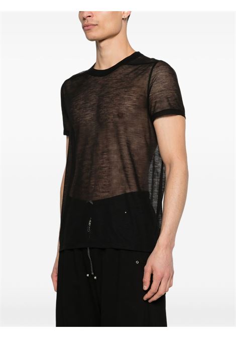 short level t t-shirt man black RICK OWENS | RU01F2265 JWR09